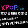 KPOP .FLEX日本から視聴