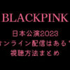BLACKPINK(ブルピン)日本公演2023オンライン配信はある？視聴方法まとめ