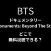 BTSドキュメンタリー「BTS Monuments: Beyond The Star」はどこで視聴できる？