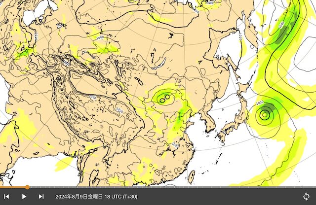 台風5号ECMWF