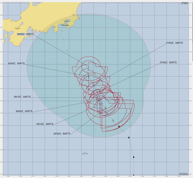 台風9号2025年JTWC