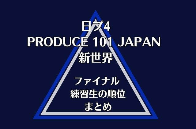 【日プ新世界】ファイナルの最終順位・点数・デビューメンバーまとめ